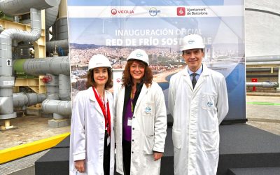 Veolia, Enagás y el Ayuntamiento de Barcelona inauguran la primera red urbana de recuperación de frío sostenible de una terminal de GNL